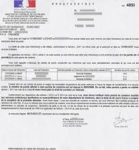 Un retour de vacances sous le signe d'une invalidation de permis de conduire.